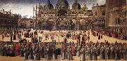 BELLINI, Gentile Procession in Piazza San Marco oil painting artist